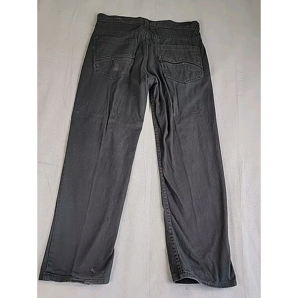 Enyce Jeans Mens 32x29 Straight Black Hip Hop Sean‎ Combs Mid Rise Cotton Logo